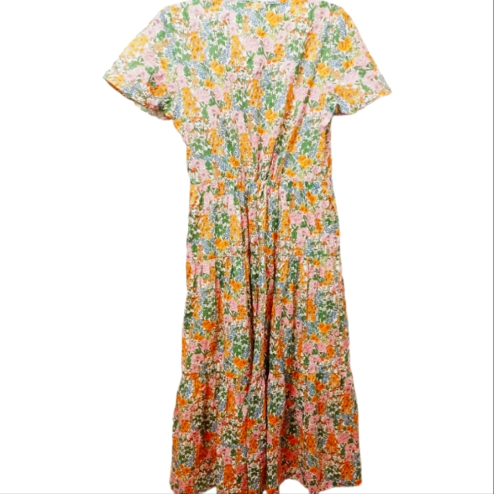 J. Crew Liberty Floral Faux Wrap Dress Size 6 - Picture 4 of 7